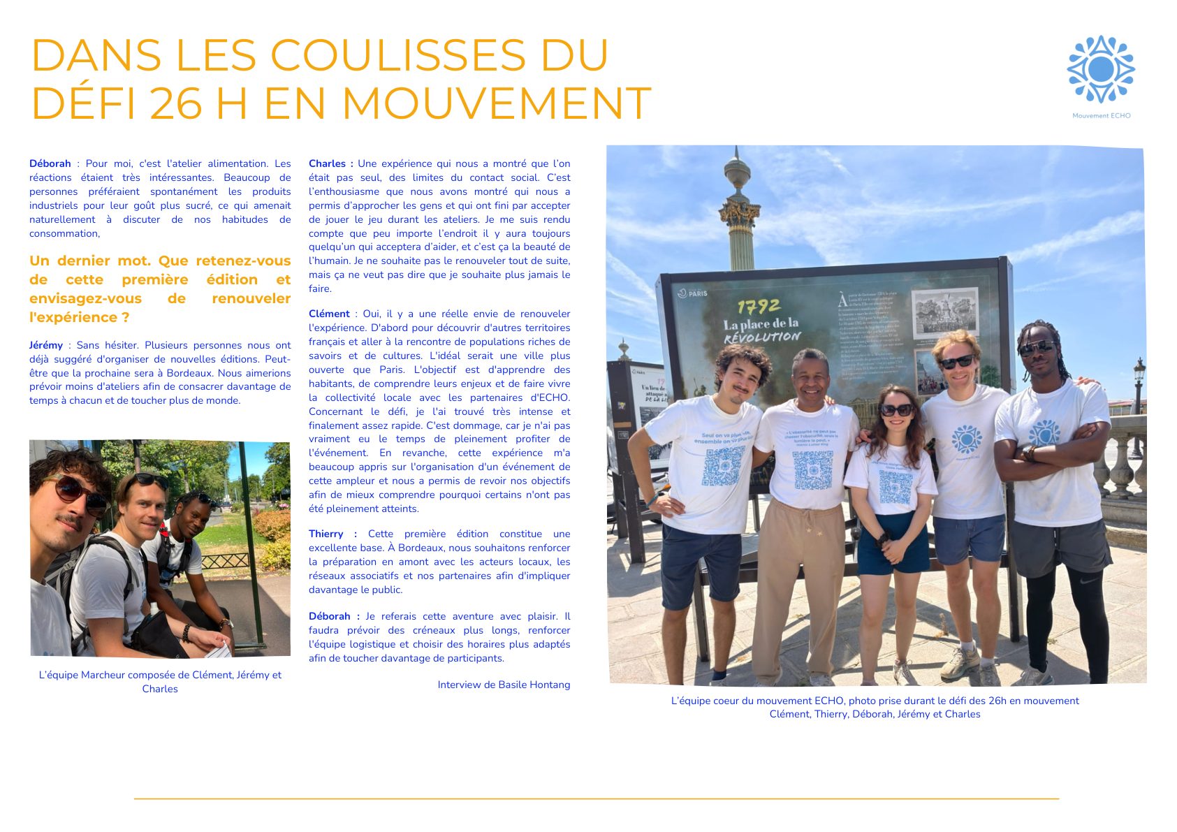 Dans les coulisses du Défi 26h en mouvement — page 3